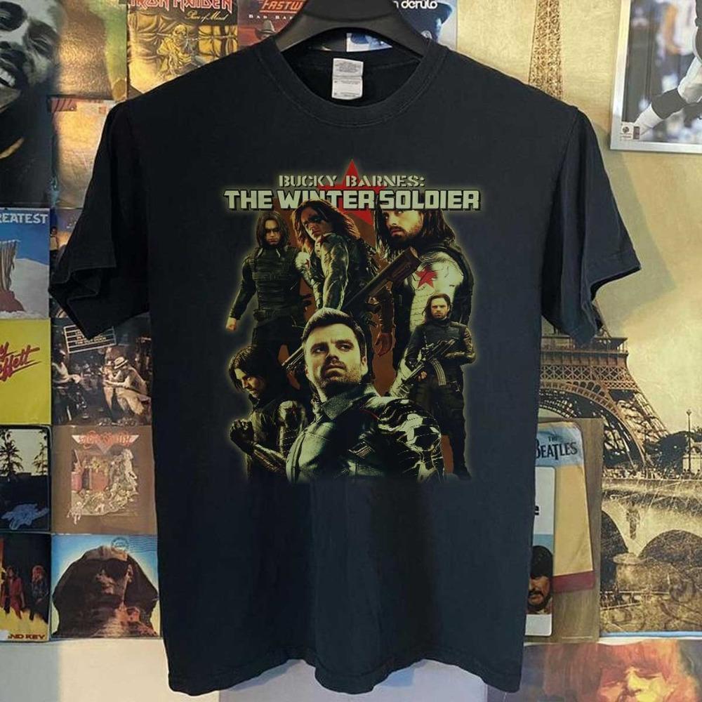 Bucky Barnes Winter Soldier Marvel Anti Hero Fan T-Shirt